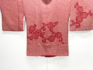 本総絞り　菊唐草模様絵羽道行コート